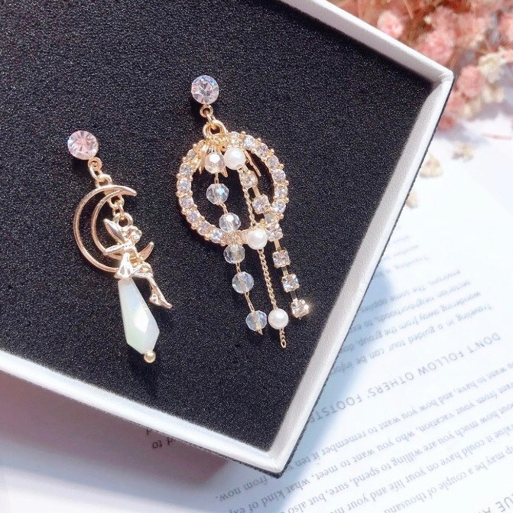🆕 DENISSE Asymmetrical Drop Earrings - Picture 2 of 4